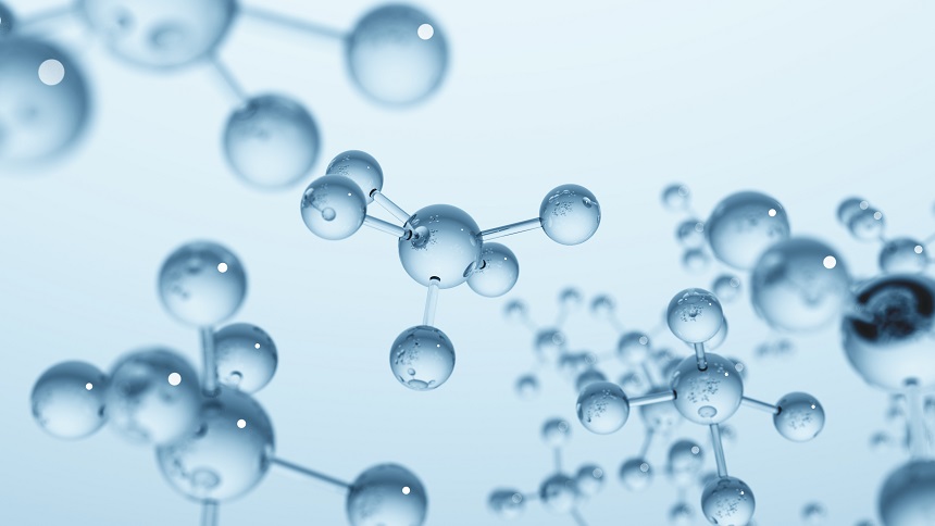 Blue molecule