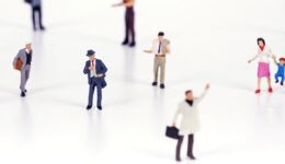 Crowd of people in miniature people Crowd of people in miniature people